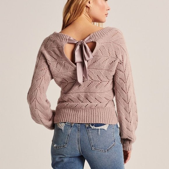 bow back sweater